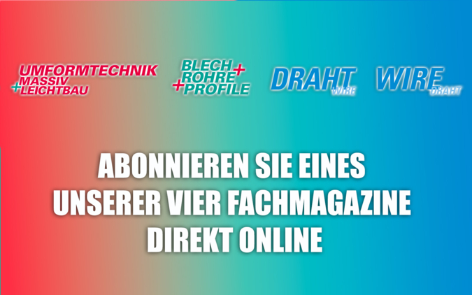 Abonnement Fachmagazine Metall