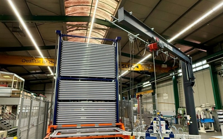Automatisiertes Blechlager für Großformate bei Karl-Heinz Häussler GmbH 